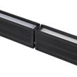 GloboStar® OFFICE 61023-S Γραμμικό Φωτιστικό Οροφής Linear LED 18W 2230lm 120° AC 220-240V Μ120 x Π2 x Υ4cm Ψυχρό Λευκό 6000K - Μαύρο - 3 Years Warranty