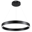 GloboStar® VENOM 61176 Κρεμαστό Φωτιστικό Δαχτυλίδι-Κύκλος LED CCT 45W 5269lm 120° AC 220-240V - Εναλλαγή Φωτισμού μέσω Τηλεχειριστηρίου All In One Ψυχρό 6000K+Φυσικό 4500K+Θερμό 2700K Dimmable Φ60cm - Μαύρο - 3 Years Warranty