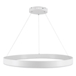 GloboStar® VENOM 61180 Κρεμαστό Φωτιστικό Δαχτυλίδι-Κύκλος LED CCT 67W 7863lm 120° AC 220-240V - Εναλλαγή Φωτισμού μέσω Τηλεχειριστηρίου All In One Ψυχρό 6000K+Φυσικό 4500K+Θερμό 2700K Dimmable Φ80cm - Λευκό - 3 Years Warranty