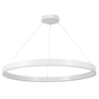 GloboStar® VENOM 61183 Κρεμαστό Φωτιστικό Δαχτυλίδι-Κύκλος LED CCT 75W 8818lm 120° AC 220-240V - Εναλλαγή Φωτισμού μέσω Τηλεχειριστηρίου All In One Ψυχρό 6000K+Φυσικό 4500K+Θερμό 2700K Dimmable Φ100cm - Λευκό - 3 Years Warranty