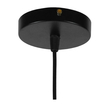 GloboStar® CASTOR 10001161 Vintage Κρεμαστό Φωτιστικό Πλέγμα Μονόφωτο 1 x E27 IP20 Μαύρο Μέταλλο - Μ30 x Π30 x Υ10cm
