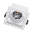 GloboStar® PLUTO-M 60273 Χωνευτό LED Spot Downlight TrimLess Μ8.4xΠ8.4cm 10W 1250lm 38° AC 220-240V IP20 Μ8.4 x Π8.4 x Υ5.9cm - Τετράγωνο - Λευκό & Anti-Glare HoneyComb - Θερμό Λευκό 2700K - Bridgelux COB - 5 Years Warranty