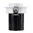 GloboStar® VIRGO-S 60302 Χωνευτό LED Spot Downlight TrimLess Φ9cm 7W 910lm 36° AC 220-240V IP20 Φ9cm x Υ9cm - Στρόγγυλο - Λευκό με Μαύρο Κάτοπτρο - Φυσικό Λευκό 4500K - Bridgelux COB - 5 Years Warranty