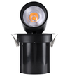 GloboStar® VIRGO-B 60312 Χωνευτό LED Spot Downlight TrimLess Φ13.5cm 20W 2600lm 36° AC 220-240V IP20 Φ13.5cm x Υ14cm - Στρόγγυλο - Μαύρο - Φυσικό Λευκό 4500K - Bridgelux COB - 5 Years Warranty