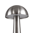 GloboStar® COCO 76510 Μοντέρνο Επιτραπέζιο Φωτιστικό Πορτατίφ LED 1.5W 105lm 120° DC 5V Επαναφορτιζόμενο με Μπαταρία Li-ion 1800mAh - Διακόπτη Αφής με 3 Εντάσεις Φωτισμού Θερμό Λευκό 2700K Dimmable - Φ10 x 22cm - Ασημί