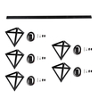 GloboStar® TRIANGLE 00608 Μοντέρνο Κρεμαστό Φωτιστικό Ράγα Πολύφωτο 5 x E27 IP20 Μαύρο Μέταλλο - Μ170 x Π22 x Y130cm