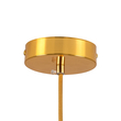 GloboStar® MAVERICK 00943 Μοντέρνο Κρεμαστό Φωτιστικό Μπάλα Μονόφωτο 1 x E27 IP20 Χρυσό Μέταλλο με Λευκό Γυαλί - Μ15 x Π15 x Υ33cm