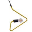 GloboStar® LIBBY 01097-1 Παιδικό Κρεμαστό Φωτιστικό Ανάρτηση Μονόφωτο 1 x E27 IP20 Κίτρινο Μέταλλο - Μ31 x Π31 x Υ16cm