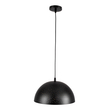 GloboStar® SOLANA 01301 Μοντέρνο Κρεμαστό Φωτιστικό Καμπάνα Μονόφωτο 1 x E27 IP20 Μαύρο & Χρυσό Μέταλλο - Μ30 x Π30 x Υ15cm