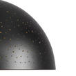 GloboStar® SOLANA 01301 Μοντέρνο Κρεμαστό Φωτιστικό Καμπάνα Μονόφωτο 1 x E27 IP20 Μαύρο & Χρυσό Μέταλλο - Μ30 x Π30 x Υ15cm