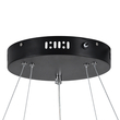 GloboStar® DIAMOND DUO 61150 Κρεμαστό Φωτιστικό Δαχτυλίδι-Κύκλος LED CCT 75W 8743lm 360° AC 220-240V - Εναλλαγή Φωτισμού μέσω Τηλεχειριστηρίου All In One Ψυχρό 6000k+Φυσικό 4500k+Θερμό 2700k Dimmable Φ40+60cm - Μαύρο - 3 Years Warranty