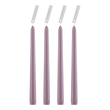 GloboStar® WATER-LILLY 35204 ΣΕΤ 4 Αρωματικά Κεριά Κηροπηγίου Παραφίνης με Άρωμα Φρούτα του Δάσους Λιλά Μ2 x Π2 x Υ25cm