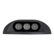 GLOBOSTAR® STEP-LUNA 90617 Αρχιτεκτονικό Φωτιστικό Διαδρόμου/Σκαλοπατιού LED 3W 345lm 10° DC 24V Αδιάβροχο IP65 Φυσικό Λευκό 4500K Dimmable - Μαύρο - Φ12 x Υ3cm - 3 Χρόνια Εγγύηση