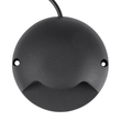 GLOBOSTAR® STEP-LUNA 90617 Αρχιτεκτονικό Φωτιστικό Διαδρόμου/Σκαλοπατιού LED 3W 345lm 10° DC 24V Αδιάβροχο IP65 Φυσικό Λευκό 4500K Dimmable - Μαύρο - Φ12 x Υ3cm - 3 Χρόνια Εγγύηση