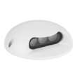 GLOBOSTAR® STEP-LUNA 90619 Αρχιτεκτονικό Φωτιστικό Διαδρόμου/Σκαλοπατιού LED 3W 330lm 10° DC 24V Αδιάβροχο IP65 Θερμό Λευκό 2700K Dimmable - Λευκό - Φ12 x Υ3cm - 3 Χρόνια Εγγύηση