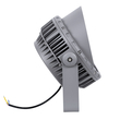 GloboStar® FLOOD-MENA 90646 Προβολέας Wall Washer με Αντιθαμβωτική Γρίλια για Φωτισμό Κτιρίων LED 48W 4320lm 30° AC 220-240V Αδιάβροχο IP65 Φ25 x Υ18cm Θερμό Λευκό 3000K - Ασημί - 3 Years Warranty