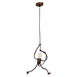 GloboStar® FIGURE 10001653 Παιδικό Κρεμαστό Φωτιστικό Φιγούρα Μονόφωτο 1 x E27 IP20 Χάλκινο Μέταλλο - Μ20 x Π20 x Υ40cm