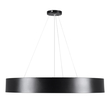 GloboStar® BURTON 61202-S Πλαφονιέρα Οροφής LED CCT 75W 8625lm 120° AC 220-240V - Εναλλαγή Φωτισμού μέσω Τηλεχειριστηρίου All In One Ψυχρό 6000k+Φυσικό 4500k+Θερμό 2700k Dimmable Φ60cm - Μαύρο - 3 Years Warranty