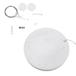 GloboStar® BURTON 61203-P Κρεμαστή Πλαφονιέρα Οροφής LED CCT 75W 8625lm 120° AC 220-240V - Εναλλαγή Φωτισμού μέσω Τηλεχειριστηρίου All In One Ψυχρό 6000k+Φυσικό 4500k+Θερμό 2700k Dimmable Φ60cm - Λευκό - 3 Years Warranty