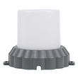 GloboStar® WALLLIGHT-MONA 90629 Φωτιστικό Τοίχου - Απλίκα Point Light LED 12W 1320lm 360° DC 24V Αδιάβροχο IP65 Φ13 x Υ12.5cm Θερμό Λευκό 3000K - Γκρι Ανθρακί - 3 Years Warranty