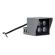 GloboStar® SPOT-JENA 90636 Σποτ Φωτισμου Wall Washer LED 8W 920lm 30° AC 220-240V Αδιάβροχο IP65 Μ8.5 x Π7.3 x Υ9.5cm Φυσικό Λευκό 4500K - Γκρι Ανθρακί - 3 Years Warranty