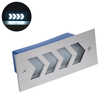 GloboStar® WALLLIGHT-ARINA 90672 Χωνευτό Φωτιστικό Τοίχου LED 6W 720lm 120° DC 24V Αδιάβροχο IP67 Μ17 x Π7 x Υ5.5cm Ψυχρό Λευκό 6000K - Ανοξείδωτο Ατσάλι - 3 Years Warranty