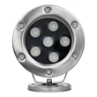 GLOBOSTAR® UNDERWATER-DINA 90676 Υποβρύχιος Προβολέας Σποτ για Σιντριβάνια/Πισίνες LED 6W 660lm 30° DC 24V Αδιάβροχο IP68 Θερμό Λευκό 2700K Dimmable - Ανοξείδωτο Ατσάλι 304 - Μ12 x Π12 x Υ14cm - 3 Χρόνια Εγγύηση