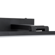 GloboStar® ELLIS 60444 Μοντέρνο Φωτιστικό Τοίχου - Απλίκα Καθρέπτη Μπάνιου - Πίνακα LED 12W 1400lm 120° AC 220-240V IP44 Μ60 x Π16 x Υ6cm - Φυσικό Λευκό 4500K - Μαύρο - 3 Χρόνια Εγγύηση