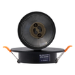 GloboStar® LEO 60350 Χωνευτό Κινούμενο Στρόγγυλο Φωτιστικό Σποτ Αλουμινίου με Ντουί GU10 AC 220-240V IP20 Φ6 x Υ17cm - Μαύρο - 5 Years Warranty