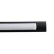 GloboStar® MIRA 60432 Μοντέρνο Φωτιστικό Τοίχου - Απλίκα Καθρέπτη Μπάνιου - Πίνακα LED 12W 1400lm 120° AC 220-240V IP44 Μ60 x Π20 x Υ13cm - Φυσικό Λευκό 4500K - Μαύρο - 3 Χρόνια Εγγύηση