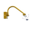 GloboStar® MIRA 60433 Μοντέρνο Φωτιστικό Τοίχου - Απλίκα Καθρέπτη Μπάνιου - Πίνακα LED 12W 1400lm 120° AC 220-240V IP44 Μ60 x Π20 x Υ13cm - Φυσικό Λευκό 4500K - Χρυσό - 3 Χρόνια Εγγύηση