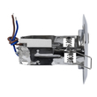 GloboStar® ALIBA 77843 Χωνευτή Στρογγυλή Μεταλλική Βάση Μπετού για Λάμπα R50 με Ντουί E14 AC 220-240V IP20 Φ9.2 x Υ9.5cm - Νίκελ - 5 Years Warranty