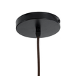 GloboStar® CUBA 01722 Boho Κρεμαστό Φωτιστικό Ανάρτηση Μονόφωτο 1 x E27 IP20 Καφέ Ξύλο - Μ63 x Π63 x Υ32cm