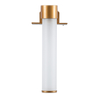 GloboStar® ELSA 60407 Μοντέρνο Φωτιστικό Τοίχου - Απλίκα Καθρέπτη Μπάνιου - Πίνακα 1 x G9 360° AC 220-240V IP44 Μ3.5 x Π13.5 x Υ20cm - Χάλκινο - 5 Χρόνια Εγγύηση
