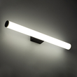 GloboStar® MABEL 60428 Μοντέρνο Φωτιστικό Τοίχου - Απλίκα Καθρέπτη Μπάνιου - Πίνακα LED 12W 1400lm 270° AC 220-240V IP44 Μ60 x Π10 x Υ5cm - Φυσικό Λευκό 4500K - Μαύρο - 3 Χρόνια Εγγύηση