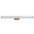 GloboStar® MABEL 60431 Μοντέρνο Φωτιστικό Τοίχου - Απλίκα Καθρέπτη Μπάνιου - Πίνακα LED 12W 1400lm 270° AC 220-240V IP44 Μ60 x Π10 x Υ5cm - Φυσικό Λευκό 4500K - Χάλκινο - 3 Χρόνια Εγγύηση