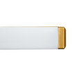 GloboStar® RENATA 60443 Μοντέρνο Φωτιστικό Τοίχου - Απλίκα Καθρέπτη Μπάνιου - Πίνακα LED 12W 1400lm 210° AC 220-240V IP44 Μ60 x Π4 x Υ5.5cm - Φυσικό Λευκό 4500K - Χάλκινο - 3 Χρόνια Εγγύηση
