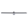 GloboStar® MEGAN 60449 Μοντέρνο Φωτιστικό Τοίχου - Απλίκα Καθρέπτη Μπάνιου - Πίνακα LED 12W 1400lm 120° AC 220-240V IP44 Μ60 x Π12 x Υ4cm - Φυσικό Λευκό 4500K - Χρώμιο Νίκελ - 3 Χρόνια Εγγύηση