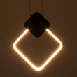 GloboStar® MARY 61084 Κρεμαστό Φωτιστικό Οροφής Design LED CCT 12W 1440lm 300° AC 220-240V - Εναλλαγή Φωτισμού μέσω Διακόπτη On/Off All In One Ψυχρό 6000k+Φυσικό 4500k+Θερμό 2700k Μ20 x Π2.3 x Υ28.5cm - Χρυσό Βούρτσας