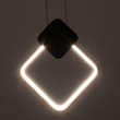 GloboStar® MARY 61084 Κρεμαστό Φωτιστικό Οροφής Design LED CCT 12W 1440lm 300° AC 220-240V - Εναλλαγή Φωτισμού μέσω Διακόπτη On/Off All In One Ψυχρό 6000k+Φυσικό 4500k+Θερμό 2700k Μ20 x Π2.3 x Υ28.5cm - Χρυσό Βούρτσας