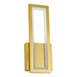 GloboStar® TIARA 61328 Φωτιστικό Τοίχου - Απλίκα Design LED CCT 12W 1440lm 360° AC 220-240V - Εναλλαγή Φωτισμού μέσω Διακόπτη On/Off All In One Ψυχρό 6000k+Φυσικό 4500k+Θερμό 2700k Μ12.5 x Π4 x Υ32cm - Χρυσό - 3 Years Warranty