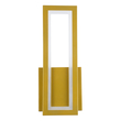 GloboStar® TIARA 61328 Φωτιστικό Τοίχου - Απλίκα Design LED CCT 12W 1440lm 360° AC 220-240V - Εναλλαγή Φωτισμού μέσω Διακόπτη On/Off All In One Ψυχρό 6000k+Φυσικό 4500k+Θερμό 2700k Μ12.5 x Π4 x Υ32cm - Χρυσό - 3 Years Warranty