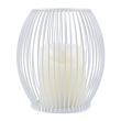 GloboStar® CANDLE 76490 Διακοσμητικό Realistic Κερί με LED Εφέ Κινούμενης Φλόγας - Μπαταρίας 2 x AA (Δεν Συμπεριλαμβάνονται) & Ασύρματο Χειριστήριο IR Θερμό Λευκό 2700K Dimmable Λευκό Φ14 x Υ16cm