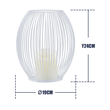 GloboStar® CANDLE 76492 Διακοσμητικό Realistic Κερί με LED Εφέ Κινούμενης Φλόγας - Μπαταρίας 2 x AA (Δεν Συμπεριλαμβάνονται) & Ασύρματο Χειριστήριο IR Θερμό Λευκό 2700K Dimmable Λευκό Φ19 x Υ24cm
