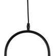 GloboStar® HAMBURG 00591 Μοντέρνο Κρεμαστό Φωτιστικό Μπάλα Μονόφωτο 1 x E14 IP20 Μαύρο Μέταλλο με Λευκό Γυαλί - Μ25 x Π20 x Υ50cm