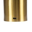 GloboStar® JOJO 76523 Μοντέρνο Επιτραπέζιο Φωτιστικό Πορτατίφ LED 1.5W 105lm 120° DC 5V Επαναφορτιζόμενο με Μπαταρία Li-ion 1800mAh - Διακόπτη Αφής με 3 Εναλλαγές Φωτισμού CCT Θερμό - Φυσικό - Ψυχρό 1500K - 4500K - 6000K Dimmable - D8 x H34cm - Χρυσό