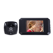 GloboStar® 86063 Επαναφορτιζόμενη Ψηφιακή Έξυπνη Camera Εξώπορτας 90° Μοιρών με Έγχρωμη Οθόνη 4.1 Inches - USB - Νυχτερινή Όραση με LED IR - Κουδούνι - Μαύρο