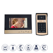 GloboStar® 86059 Σετ Θυροτηλεόρασης με Έγχρωμη Οθόνη Αφής 7 και Κάμερα 1080P HD & 4 Επαγωγικά Κλειδιά για Ηλεκτρονικές Κλειδαριές - Μαύρο - Χρυσό