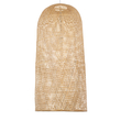 GloboStar® CALERO 00671 Boho Κρεμαστό Φωτιστικό Καμπάνα Μονόφωτο 1 x E27 IP20 Μπεζ Ξύλο - Μ50 x Π50 x Y110cm