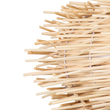 GloboStar® MINORCA 01730 Boho Κρεμαστό Φωτιστικό Ανάρτηση Μονόφωτο 1 x E27 IP20 Μπεζ Ξύλο - Μ35 x Π35 x Y23cm